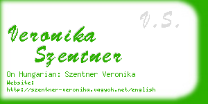 veronika szentner business card